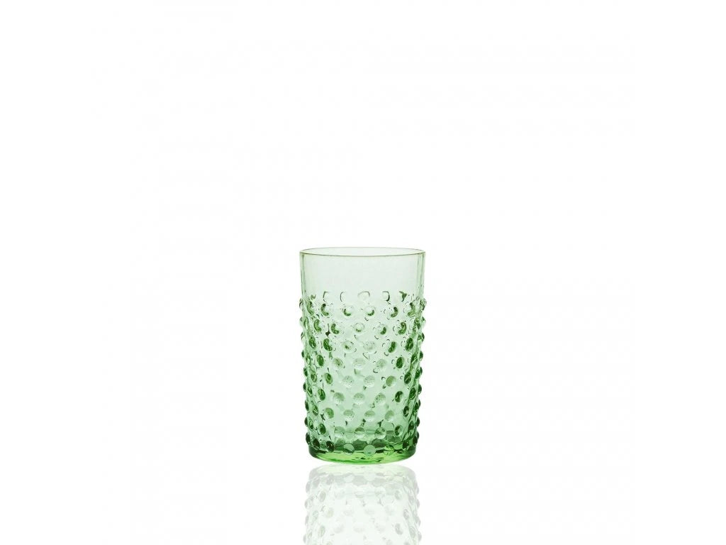 ANNA VON LIPA Hobnail water glasses, set of 6