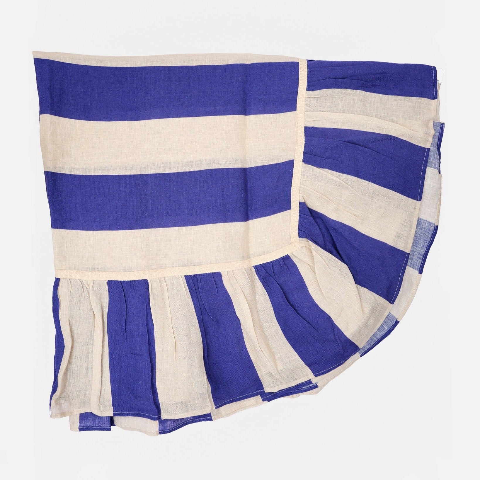 AMUSE LA BOUCHE Cobalt Extra Wide Stripe Tablecloth