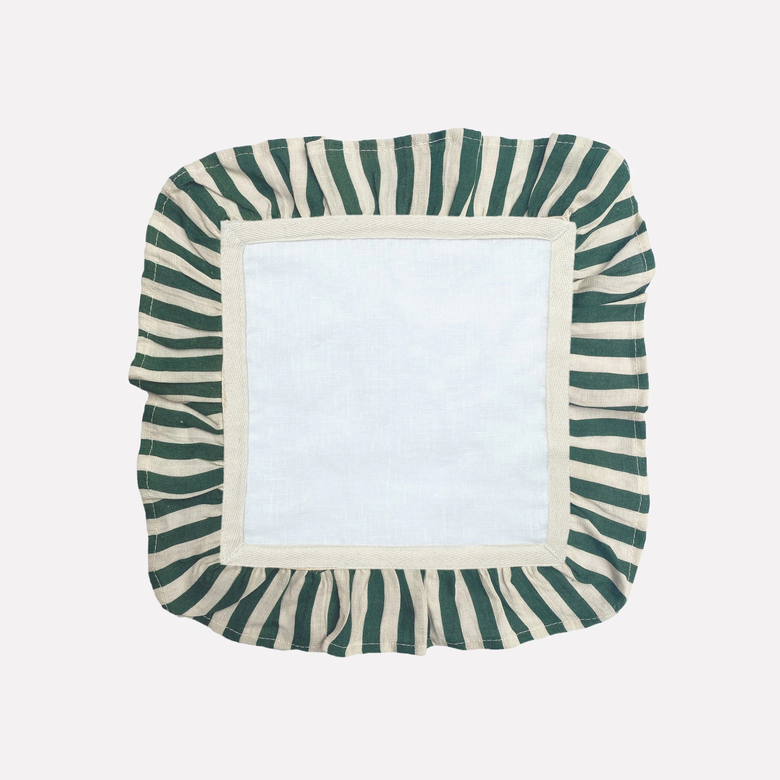 AMUSE LA BOUCHE Emerald Candy Stripe - set of 6