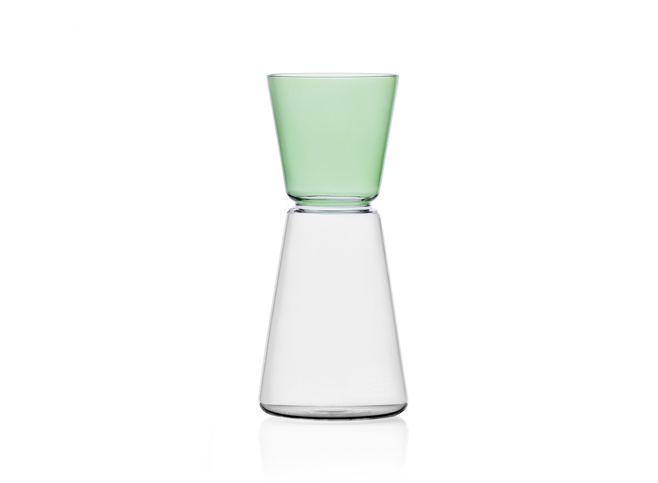 ICHENDORF High rise pitcher clear/green 500ml