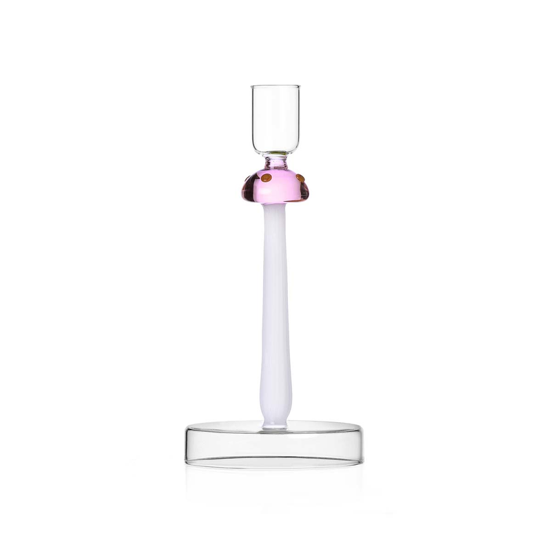 ICHENDORF Alice Candle holder pink mushroom