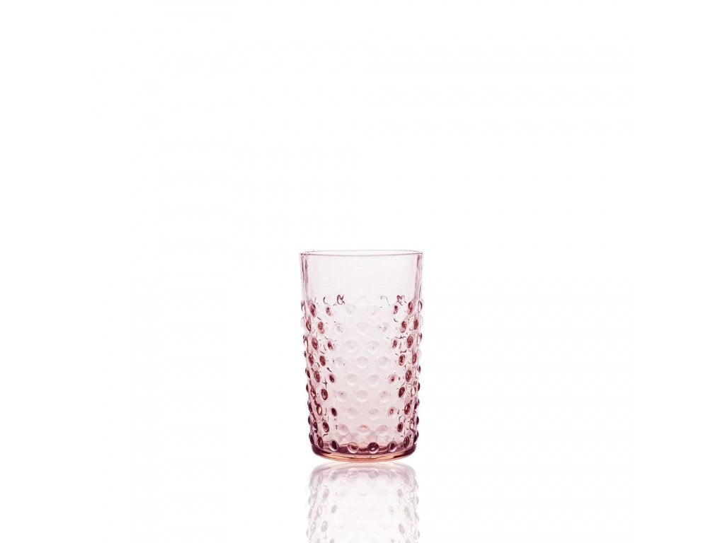 ANNA VON LIPA Hobnail water glasses, set of 6
