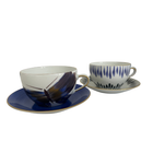 ماري داجي Allee de Cypres &amp; Belle de nuit كوب إفطار وصحن - طقم من 2