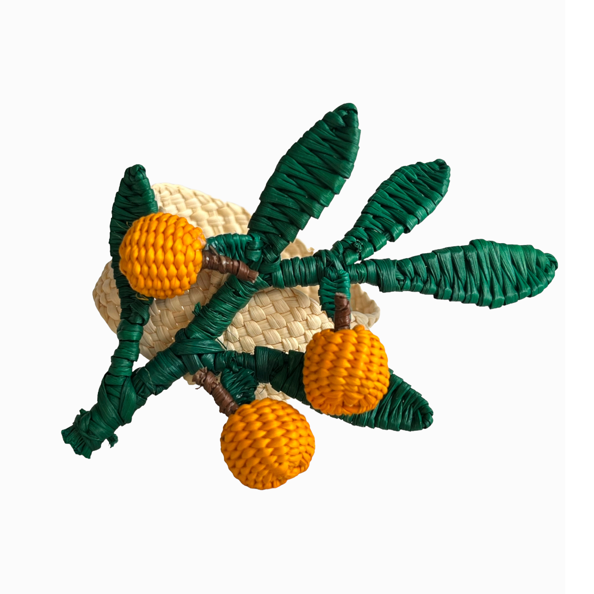 CORO CORA Orange Branch Napkin Ring