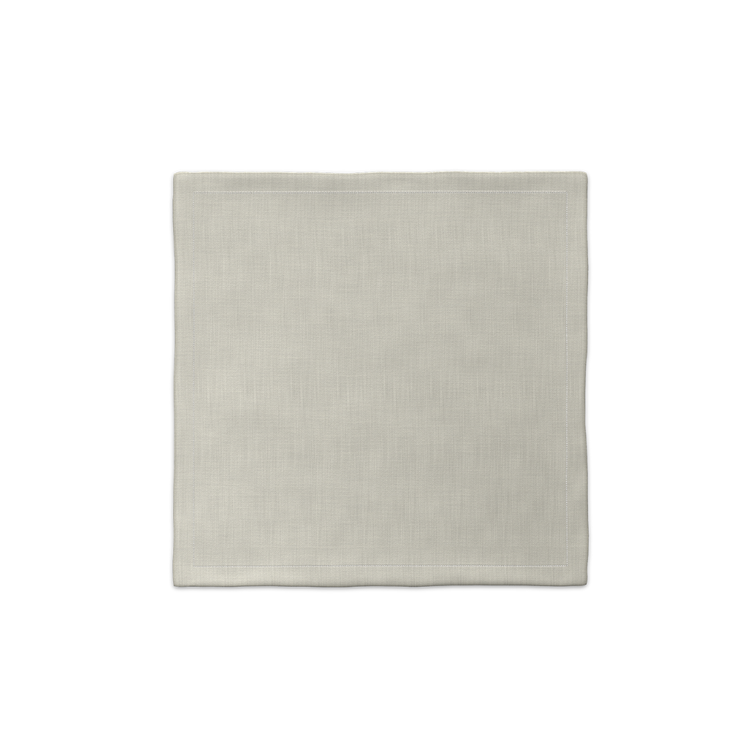 مناديل LEITNER LEINEN مع خط تغليف، لون رمادي، مجموعة من 6 قطع