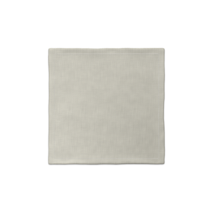 مناديل LEITNER LEINEN مع خط تغليف، لون رمادي، مجموعة من 6 قطع