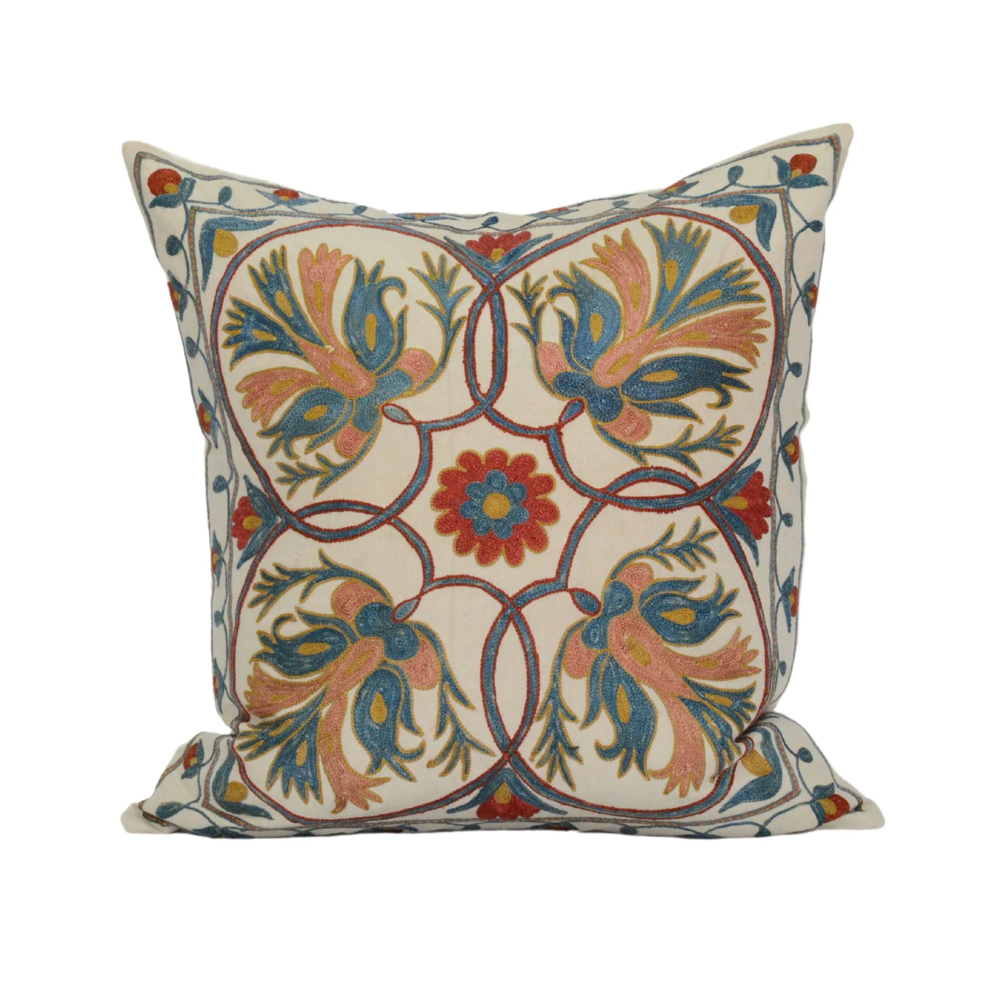 KUSHAAN Suzani cushion 'Flower'