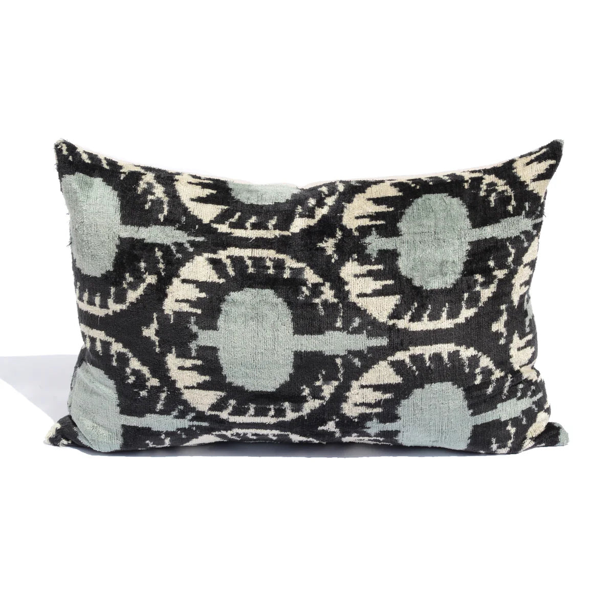 KUSHAAN Ikat cushion velvet